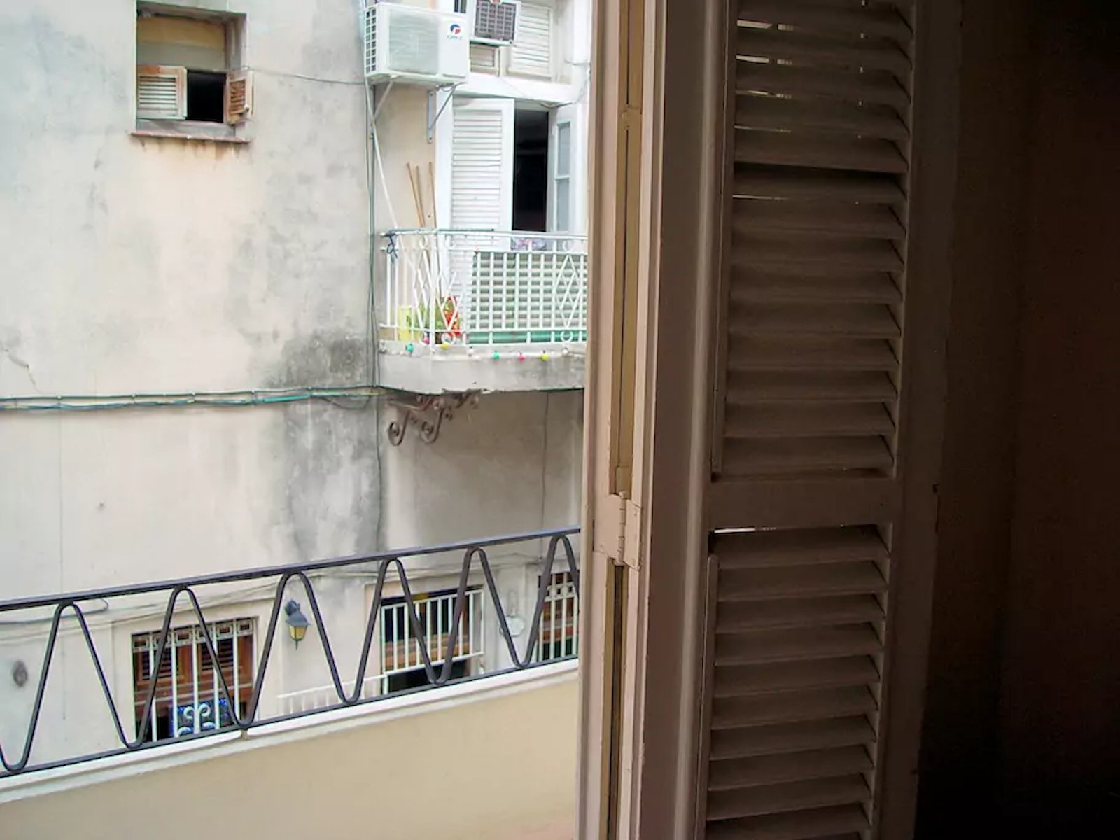 Door of the balcony